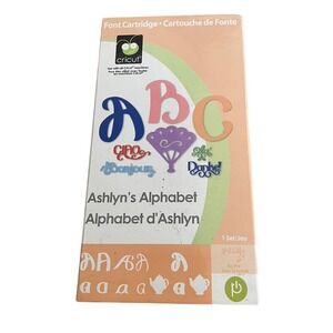Cricut Ashlyns Alphabet Font‎ Cartridge Sarah Shrimpton Set Used